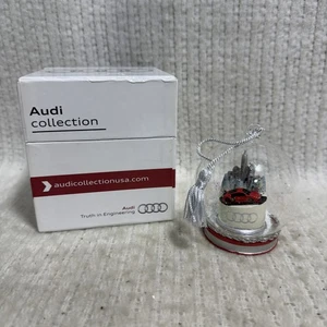 Christmas Ornament Xmas Audi R8 Red Glass Memory Globe 80 mm Official Audi - Picture 1 of 13