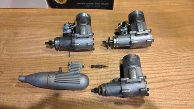 LOT 3 Moteur OS Max 40 F SR + 1 silencieux boite notice glow diesel R/C - Photo 1/3