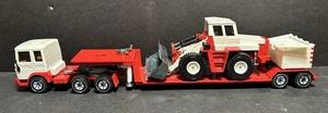 Vintage Siku #3716 MAN LKW mit Lowboy Anhänger & Planierraupe - Bild 1 von 11