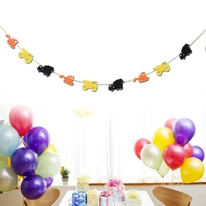  Bunting Decorations Construction Party Banner Building Engineering - Picture 1 of 12