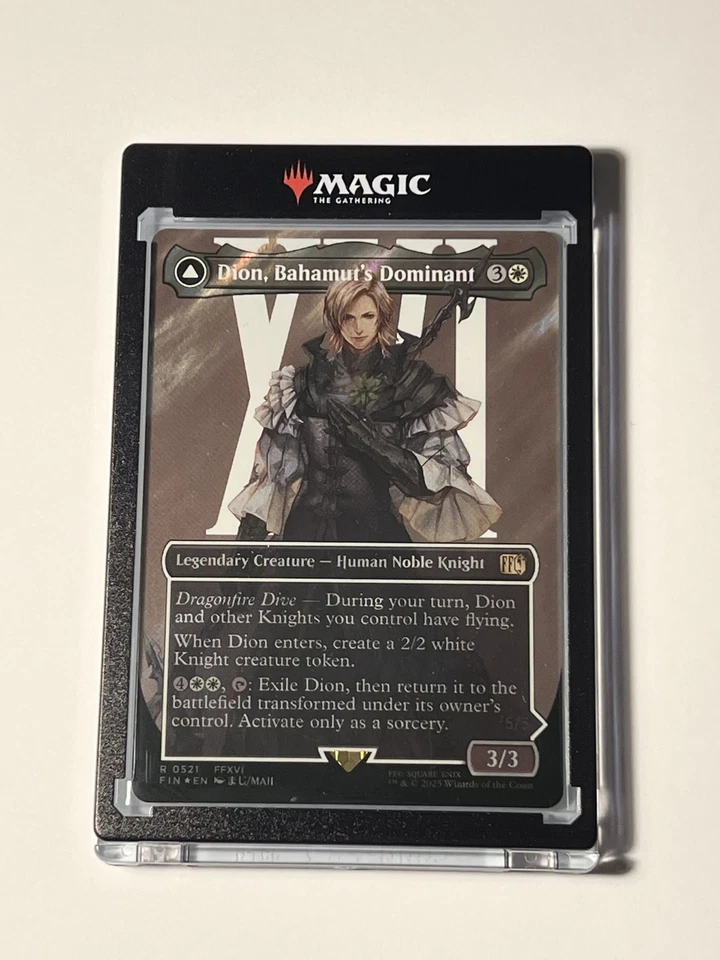 MTG - Dion, Bahamut's Dominant - Borderless - FIN 0521 - Surge Foil - Image 1 of 1