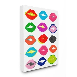 24in.x30in. "Colorful Kiss Fashioner Pattern Painting" June Erica Vess Wall Art - Picture 1 of 5