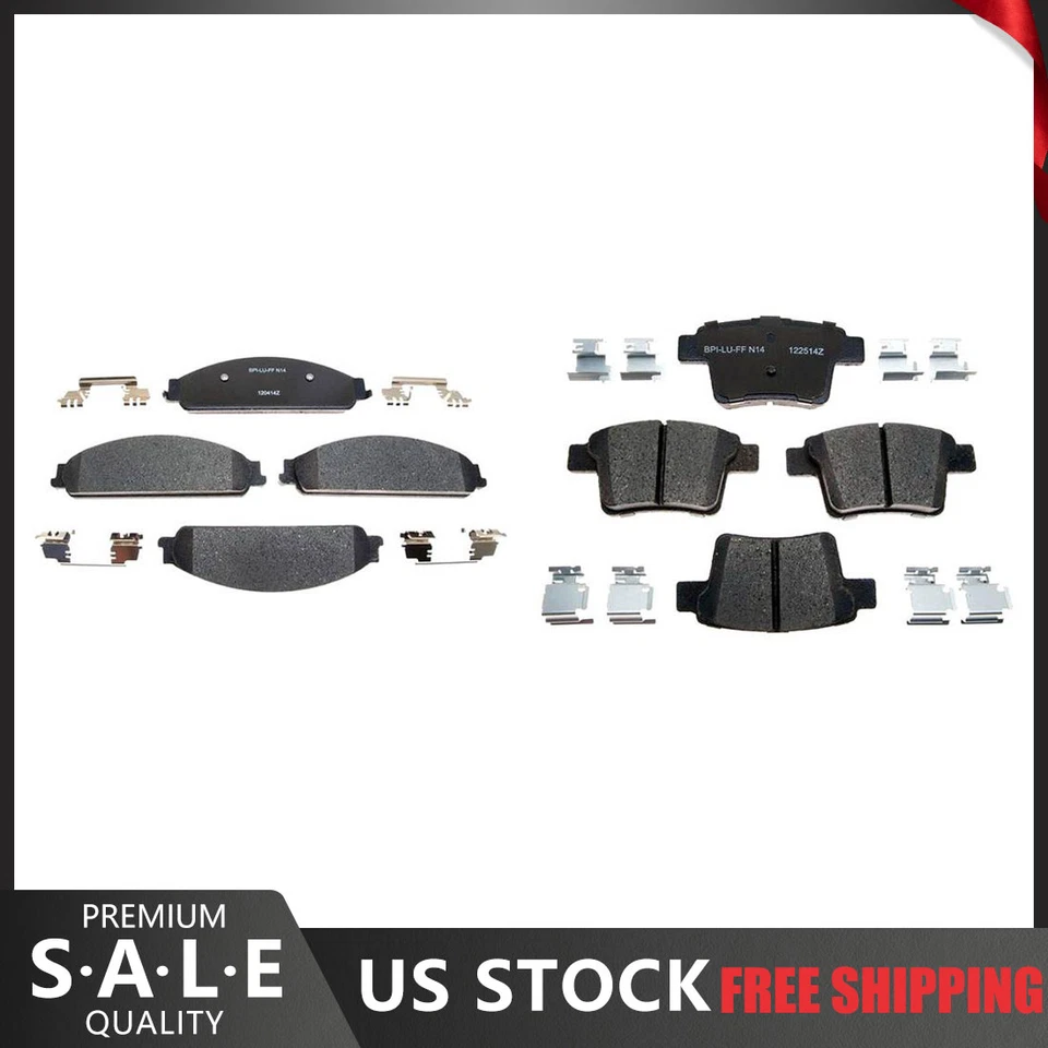 Pastillas de freno delanteras y traseras de cerámica para Ford Five Hundred R-Line 2007 2006 2005 Foto 1 de 4