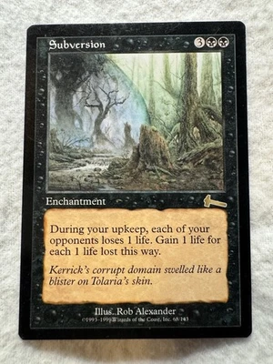 MTG - Subversion - Urza's Legacy - LP - Free Shipping! - Image 1 of 2