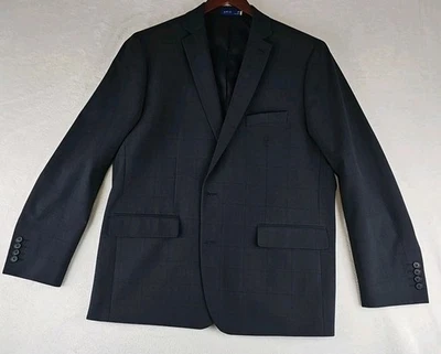 APT 9 男式西装外套 48R 蓝色修身高级硬度必备运动外套夹克 — 第 1/4 张图片