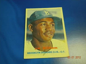  1957 TOPPS BASEBALL # 115 JIM GILLIAM, BROOKLYN  DODGERS!!! - Picture 1 of 1