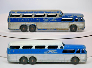 Tootsie Toy Scenicruiser Greyhound Bus Die-cast. Made in Chicago, Illinois