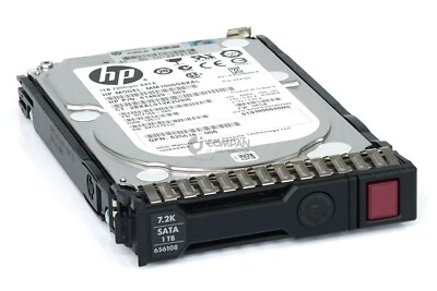 656108-001 HP HDD 1TB 7.2K SATA 6G 2.5" SFF HOT-SWAP GEN8 - Immagine 1 di 4