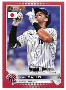 2022 Topps Edición Japón Rojo Paralelo Joey Gallo #4/5 (94) Yankees - Imagen 1 de 2