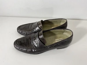 Moreschi Made in Italy Exotic Leather Loafer Mens Dress Shoes Size 7.5 - Bild 1 von 13