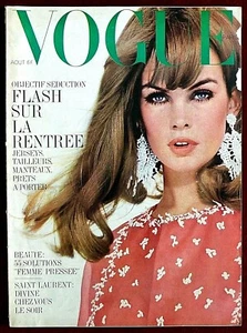 Vogue Paris Magazine ~ August 1965 ~ Jean Shrimpton Guy Bourdin Helmut Newton - Picture 1 of 11