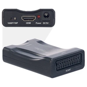 auvisio SCART-auf-HDMI-Adapter / Konverter mit USB-Ladekabel, 720p/1080p - Bild 1 von 6
