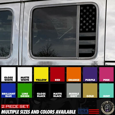 Vinyl Stickers Decal Graphics For Jeep Fits Gladiator Wrangler JL JT 2018+ USA - Image 1 of 4