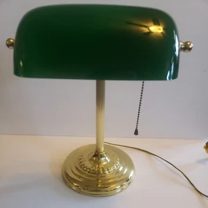 Underwriters Laboratories Portable Lamp Bankers Lamp Green 14" See Pics/Desc - Picture 1 of 9