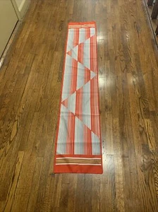 VINTAGE MR.EMPEROR ME 100% POLYESTER GEOMETRIC DESIGN SCARF ITALY 10" X 55" - Picture 1 of 12
