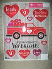 Valentines Day Vintage Red Truck Window Clings