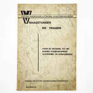 VRAAGSTUKKEN EN VRAGEN: STICHTING VAKOPLEIDING AUTOMOBIEL- EN MOTORRIJWIELBEDRIJ - Picture 1 of 2