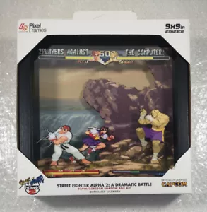 PIXEL RAHMEN - STREET FIGHTER ALPHA 2 - 23 X 23 CM NEU - Bild 1 von 4