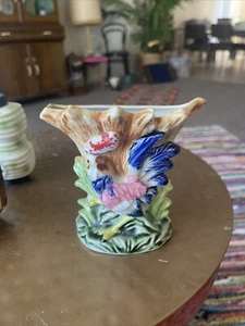 Vintage Japan Wall Pocket Vase 12cm H x 13wife 3d Great Piece - Picture 1 of 8