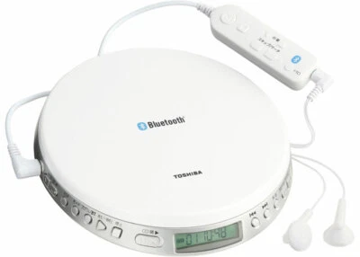 Toshiba Tragbarer CD Player TY-P3 Weiß mit Geschwindigkeitsregelung Bluetooth Neu in OVP - Bild 1 von 3