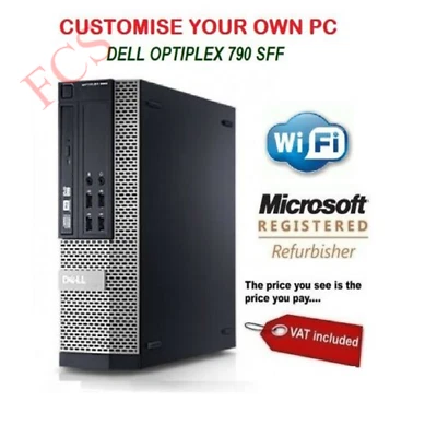 Dell Optiplex SFF Core i3 i5 i7 16GB RAM 2TB HDD SSD Windows 10 Desktop PC - Image 1 of 4