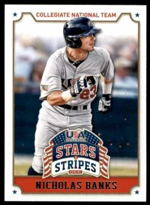 2015 Panini USA Baseball Stars And Stripes Nicholas Banks-2 #77 - Image 1 of 2