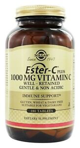 Solgar Ester-C Plus 1000 mg - 180 Compresse - Vitamina C, Calcio, Bioflavonoidi