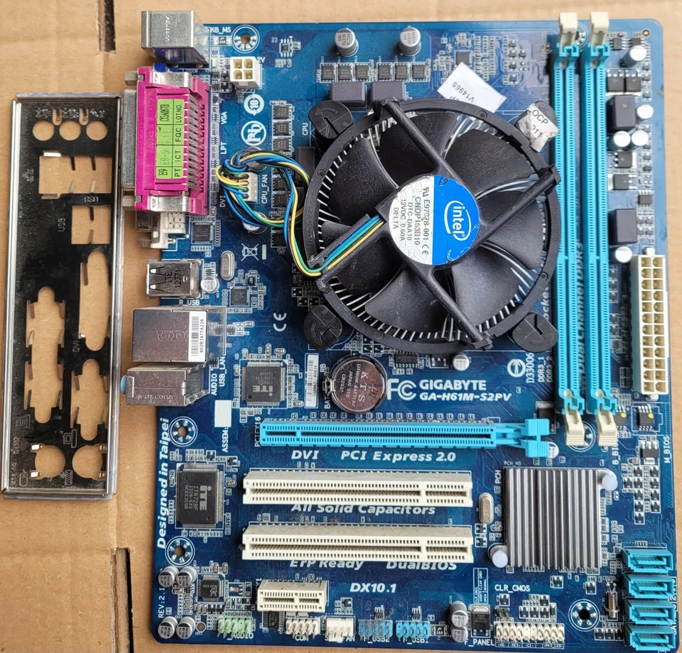 GIGABYTE GA-H61M-S2PV  +processore  Intel 3.1 Ghz  - Immagine 1 di 1