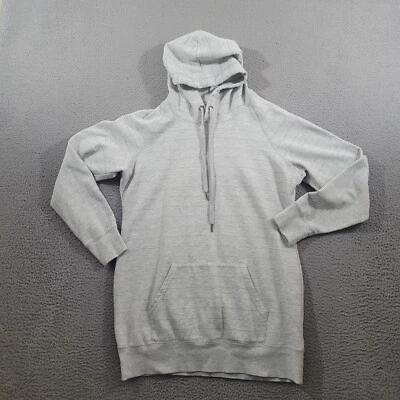 Maurices Hoodie Womens Medium Gray Striped Long Sleeve Pullover Sweater Glitter - Image 1 of 4