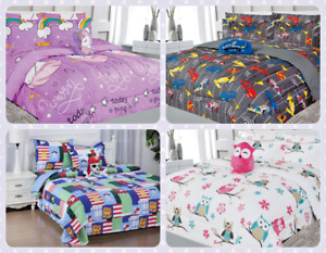 6PC BEDROOM KIDS BED IN A BAG COMFORTER + SHEET COMPLETE BEDDING SET TWIN SIZE