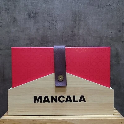 Pressman Designer Classics Mancala Bamboo Board Tigers Eye Stones No Instruction - Image 1 of 4