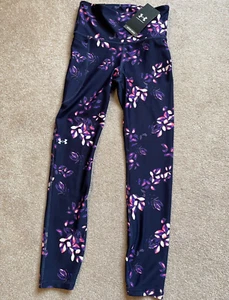 NWT Under Armour Women’s HeatGear No Slip Waistband Leggings XS #1365338-410 $50 - Picture 1 of 4