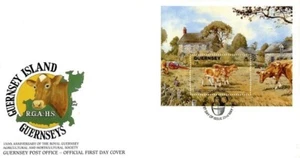 1992 ROYAL MAIL GUERNSEY FIRST DAY COVER OF AGRICULTURAL ANNIVERSARY 75p STAMP - Picture 1 of 1