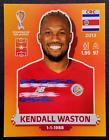 2022 FIFA WC Qatar PANINI Sticker #333 CRC 10 KENDALL WASTON Brazil Edition