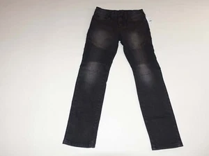 True Religion Boy's Geno Relaxed Slim Moto Jeans Size 12 Dark Gray Denim TR - Picture 1 of 10