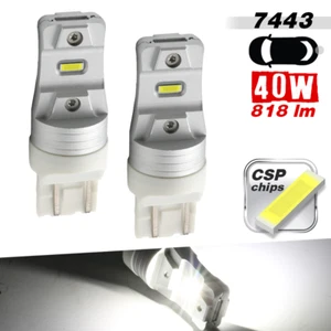 7443 7440 7444 CSP LED White Bulbs 818LM for Reverse Brake Stop Parking Light - Bild 1 von 6