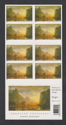 2008 US Albert Bierstadt American Treasures 42 Cent Stamps Booklet of 20 4346a  - Image 1 of 2