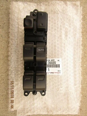 91 - 97 TOYOTA LAND CRUISER RHD FRONT RIGHT SIDE MASTER POWER WINDOW SWITCH NEW - Image 1 of 4