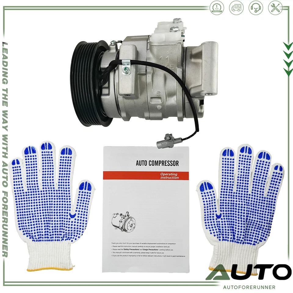 A/C Compressor w/ 7-Groove Pulley For 04-15 Toyota Hilux Base L4 2.7L CO11326C Foto 1 de 4