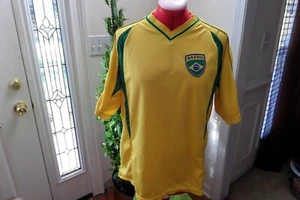 Brasil Ordem e progresso Soccer Jersey Size L - Picture 1 of 4