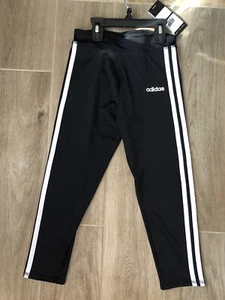 Adidas  Leggings Black NWT Girls Size  M 10/12 - Picture 1 of 7