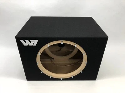 AV PRIORITY JL Audio 13W7 AE sealed subwoofer box with white plexi logo
