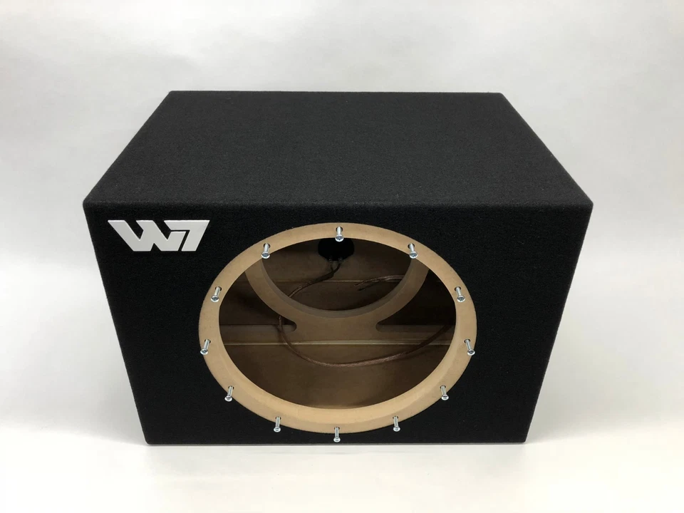 AV PRIORITY JL Audio 13W7 AE sealed subwoofer box with white plexi logo