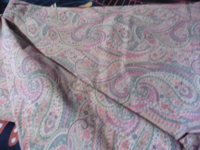 Ancienne housse d edredon coton modele cachemire rose portefeuille 130 x 140 cm - Photo 1/4