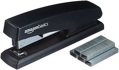 AmazonBasics Stapler With 1000 Staples Black - Antimicrobial Protection Finish • 5.25£