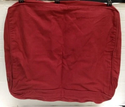 1 Pottery Barn Basic REPLACEMENT BACK PILLOW SLIPCOVER ONLY sofa Cardinal Canvas - Image 1 of 4