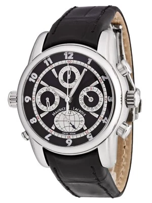 Maurice Lacroix Chronographe Date Reveil Globe Masterpiece.  NEW - Image 1 of 4