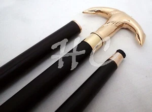 Designer Brass Anchor Handle Vintage Style Victorian Cane Wooden Walking Stick - Picture 1 of 6