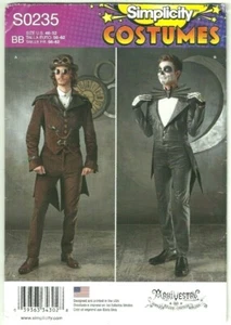 Mens L XL 2XL Chest 46-52" Arki Vestry Steampunk Costume Sewing Pattern - Picture 1 of 2