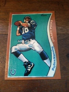 Football Art Card Print of Peyton Manning Rookie Card, Indianapolis Colts - Picture 1 of 2